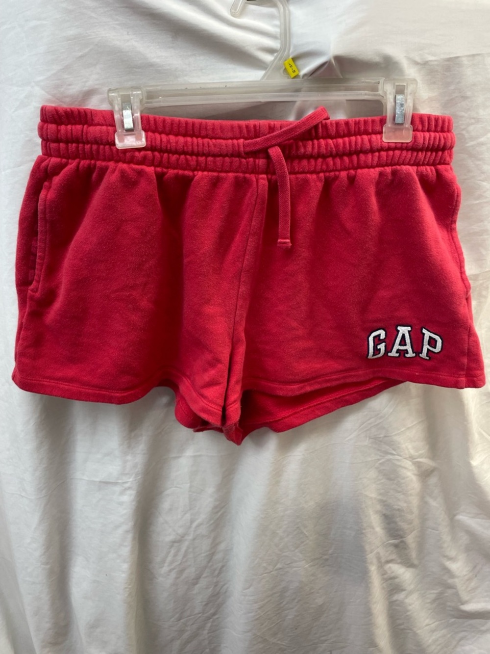 GAP Women's Bright red Fleece Drawstring Shorts sz L